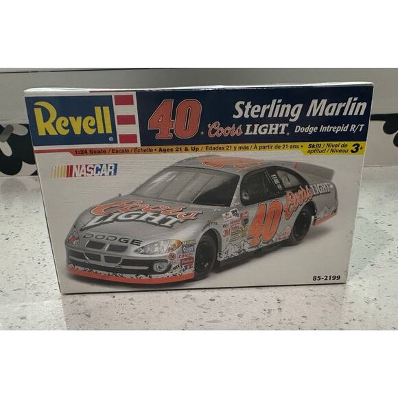VTG Revell Nascar Sterling Marlin Coors light dodge intrepid model 1/24 SEALED - Picture 2 of 6